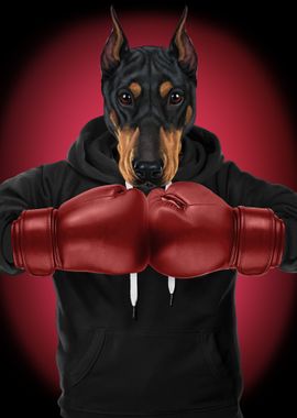 Boxer Doberman