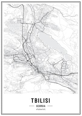 Tbilisi Georgia streetmap