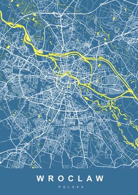 WROCLAW City Map Polska