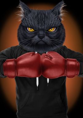 Boxer Black Cat