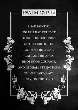 Psalm 27 13 14