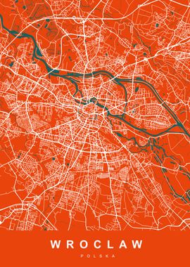 WROCLAW City Map Polska