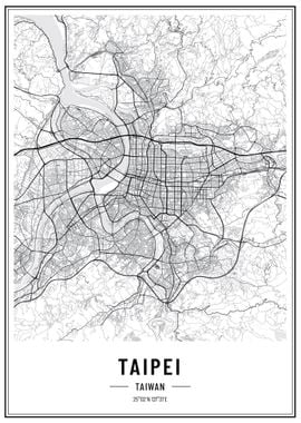 TaipeI Taiwan streetmap