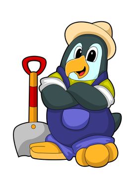 Penguin Farmer Shovel