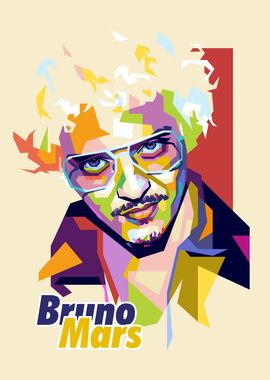 Bruno Mars in Pop Art