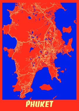 Phuket Retro City Map