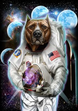 Astronaut Pit Bull Terrier