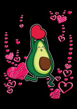 Avocado heart love Bio