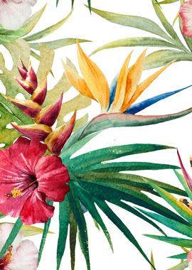 Tropical Floral Pattern 05