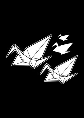 Origami Flying Cranes