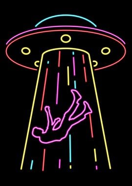 Neon Lights UFO Abduction