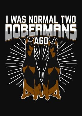 Two Dobermans Dog Design