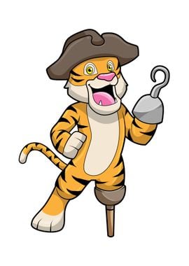 Tiger Pirate Wooden leg