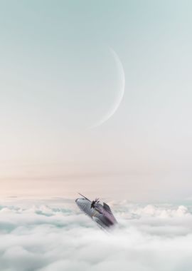 over the clouds