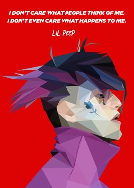 Quote Lowpoly Lil Peep