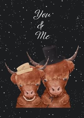 You and Me Highland Cow