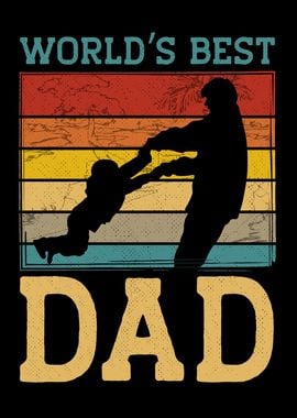 WORLDS BEST DAD RETRO