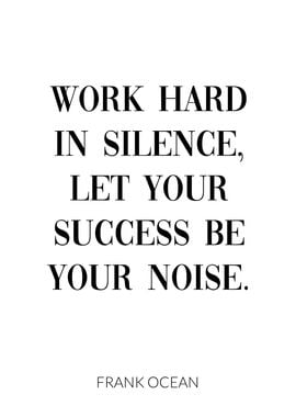 Work Hard Success