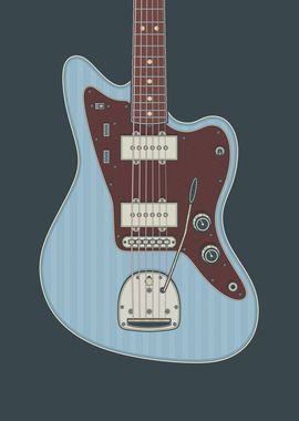 Ice Blue JMaster Guitar