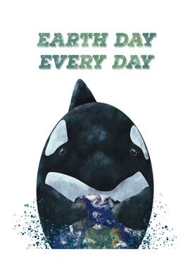 Earth day Orca