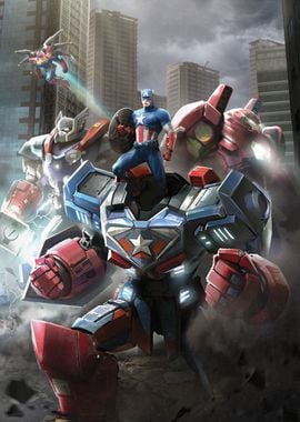 Captain America Mech Pose