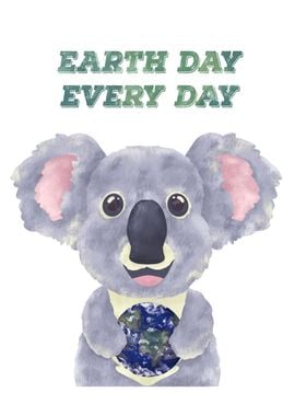 Earth day Koala Bear