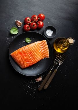 Salmon with spices