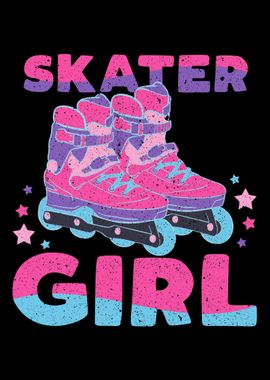 Roller Skating Skater Girl