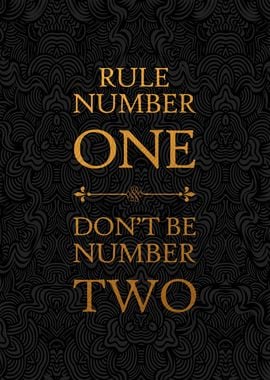 Dont Be Number Two