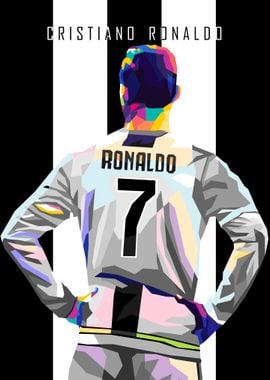 C Ronaldo In Wpap Pop Art