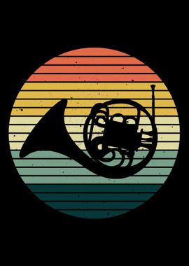 Retro French Horn Marching