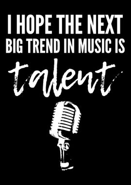 'Next Big Trend SInger or A' Poster, picture, metal print, paint by ...