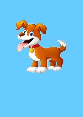 Cute Cartoon Dog Funny