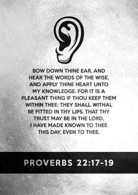 Proverbs 22 17 19