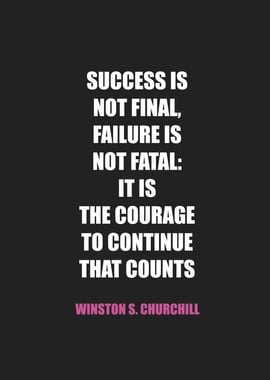 success is not final