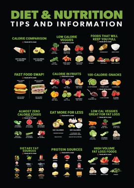 Diet and Gym Infographic