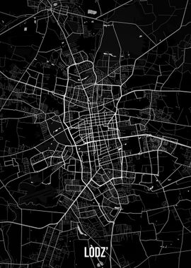 Lodz dark map