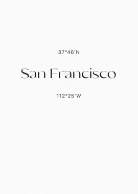 San Francisco Coordinates