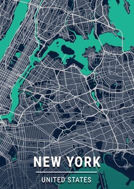 New York City Map USA