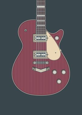 Dark Cherry Jet Guitar