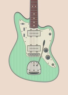 Surf Green JMaster Guitar