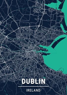 Dublin Map Ireland