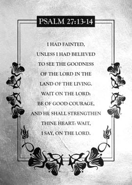 Psalm 27 13 14