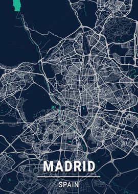 Madrid Map Spain