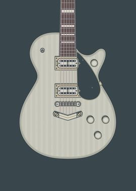 Silver Jet Guitar