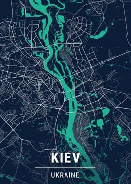 Kiev Map Ukraine