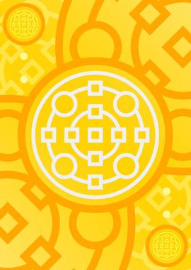 Happy Yellow Orange Glyph