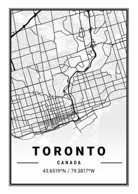 Toronto City Map Canada