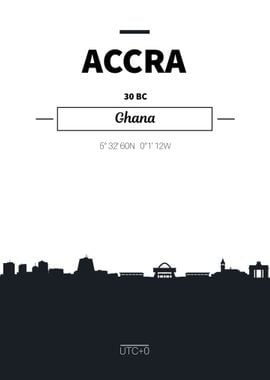 Accra ghana skyline