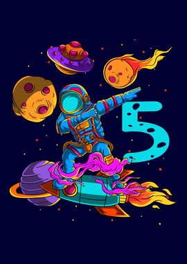 5th Birthday Astronaut